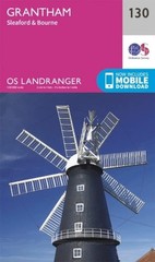 Ordnance Survey Landranger Map 130 Grantham, Sleaford, Bourne. 1:50,000 Map