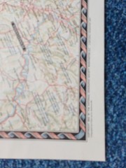 National Geographic Map of New England USA (1955).