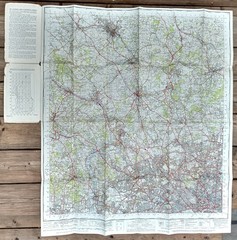 Ordnance Survey One-Inch Map 160 LONDON N W New Popular 6th Edition 1945