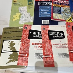 Vintage Maps Bundle Job Lot X22 Belfast Bournemouth Etc…