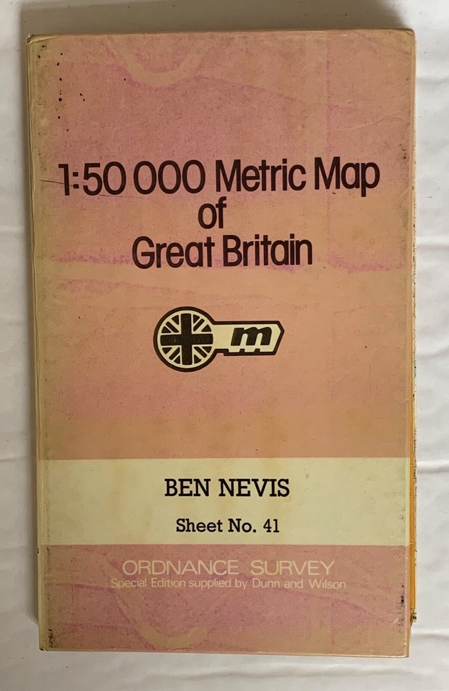 OS 1:50 000 Library Edition map Sheet 41, Ben Nevis