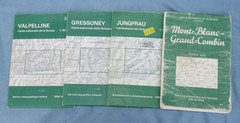 14 Vintage Swisstopo Climbing/Hiking Maps & 2 Others Switzerland Mountaineers