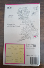 OS Ordnance Survey Landranger Map Sheet 188 Maidstone & Kent 1987. T3