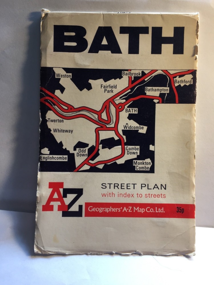 A. to Z. Street Plan of Bath: 1m-6 by Geographers’ A-Z Map Company (Sheet…