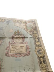Vintage 1949 National Geographic Map The British Isles England Scotland Ireland