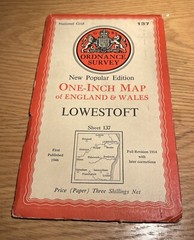 Various Vintage Ordnance Survey One Inch Maps Paper And Cloth – Choose A Map