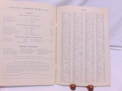 Atlas 1962 Scholastic/Hammond World Atlas Revised Edition Vintage