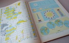 Vintage Encyclopedia Britannica World Atlas 1949 Hammond maps oversized book
