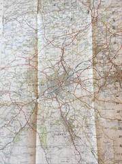 1957 Ordnance Survey One Inch Seventh Series Map 95 Blackburn And Burnley