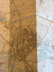 1993 Ordnance Survey Pathfinder Map 960 TL 27/37 Huntingdon (incl Somersham )