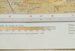 TWEEDDALE 1961 Bartholowmew’s Half-Inch Contoured Map Sheet 41
