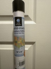 RAND MCNALLY SIGNATURE UNITED STATES WALL MAP – LAMINATED **BRAND NEW**
