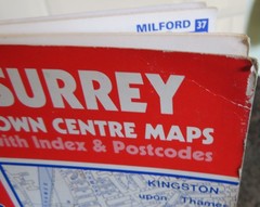 Surrey Town Centre Maps With Index and Postcodes