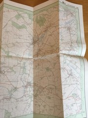 1988 Ordnance Survey Pathfinder Map 1001 SP 85/95 Olney (incl Harrold )
