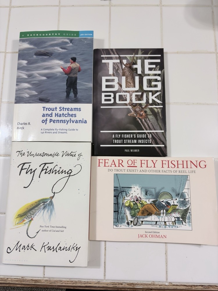 Fly Fishing Guides, Bugs, Pennsylvania Streams And More, Lot Of 4 Books