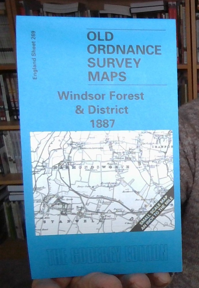 MAP OF Windsor Forest & District 1887 One Inch Sheet 269 by Christopher Board
