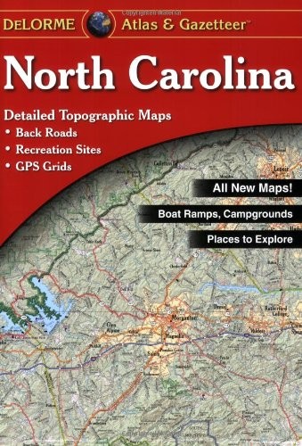 NORTH CAROLINA ATLAS & GAZETTEER (DELORME ATLAS & *Excellent Condition*