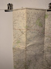 OS Ordnance Survey One Inch Cloth Map, Plymouth, no:187, 1961