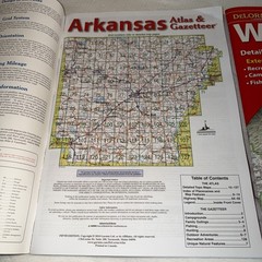 DeLorme Atlas and Gazetteer Detailed Topographic Extensive Arkansas & Wyoming
