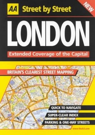 AA Street by Street London, Automobile Association,AA Publishing, Good Book