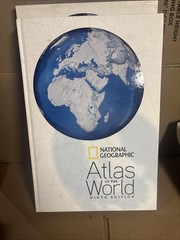 Big National Geographic Large World Atlas Ninth Edition – Hardcover – Slip Case