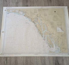 NOAA Chart 16016 Dixon Entrance Cape Elias Alaska 33in x 44in Map