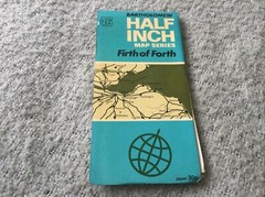 1970s Old Vintage Bartholomew’s Half-inch Contoured Map Sheet 46 Firth Of Forth