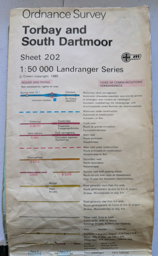Landranger 1:50000 Cased Edition Vintage Ordnance Survey Maps 1980/90’s see List