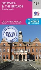 Norwich & The Broads (Map) OS Landranger Active Map