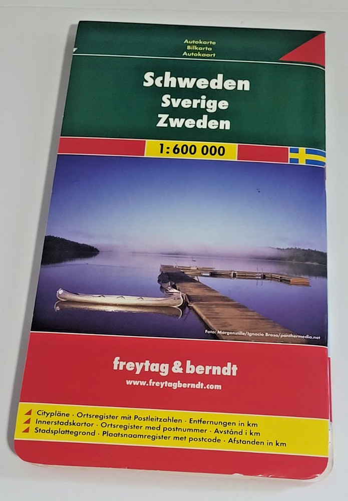 SWEDEN Map Freytag & Berndt 2009 Sweden Road Map