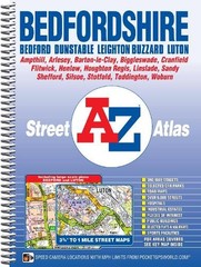 A-Z Bedfordshire County Atlas by A-Z Geographers Spiral bound Book The Fast Free