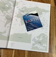 2008 The World Atlas Earth Concise Coffee Table Book Huge 16″ x 12″ x 2″