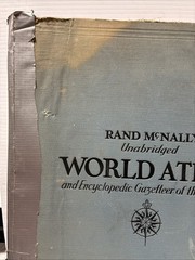 Rand McNally Unabridged World Atlas and Encyclopedic Gazetteer of Universe 1937