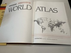 Hammond Ambassador World Atlas Hardcover Vintage Final Census Zip Codes