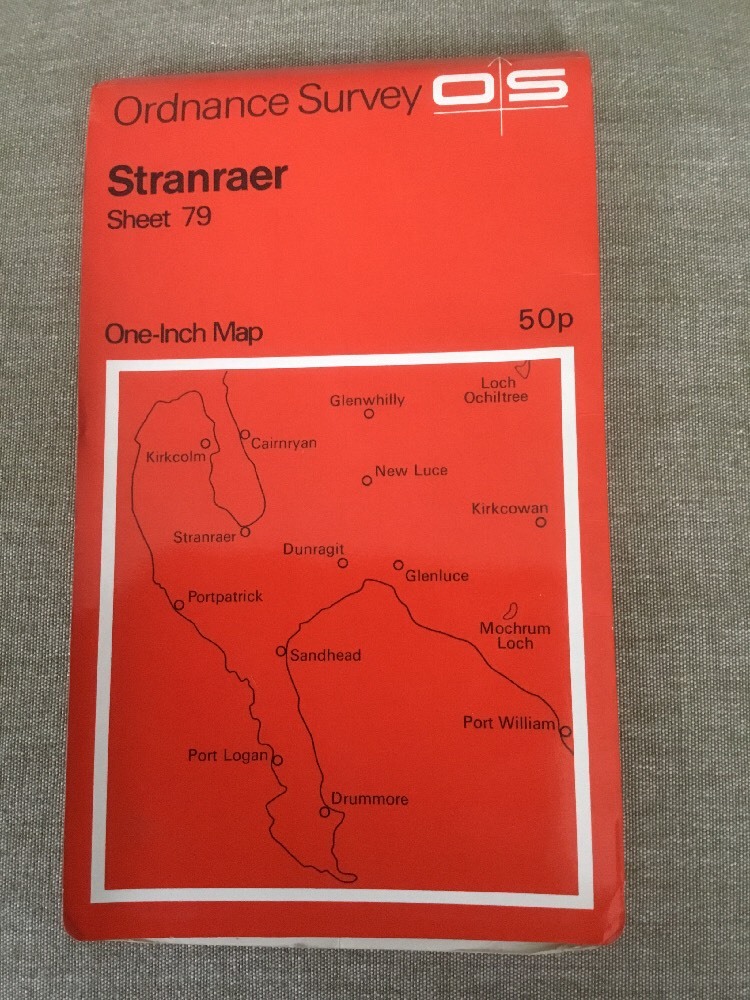 1963 Ordnance Survey One Inch Map 79 Stranraer (including Kirkcowan, Glenluce)