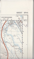 Ordnance Survey 1:25,000 First Series Map Sheet SP 40 Oxford (West)