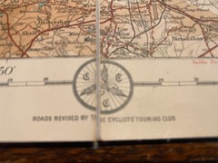 Vintage John Bartholomew Tourist & Cycling Cloth MAP UK Wales Harrogate Dales