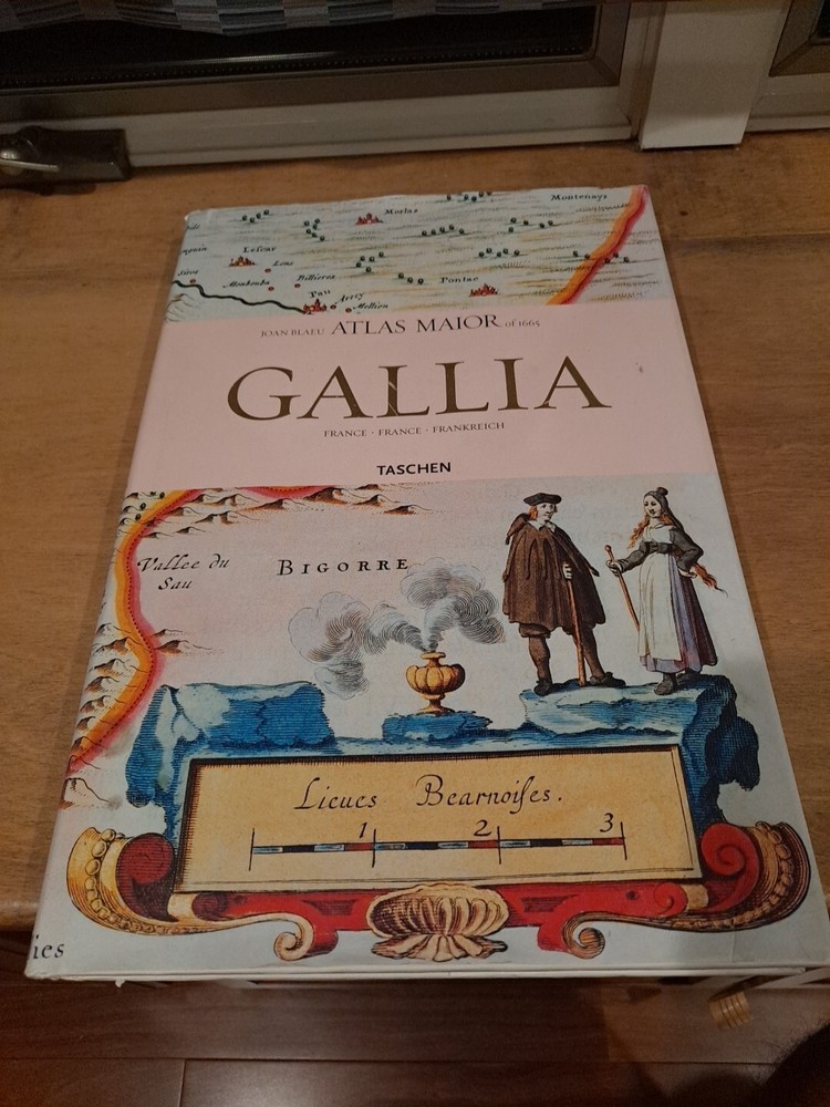 Atlas Maior Gallia France by Joan Blaeu (2006, Hardcover) EUC