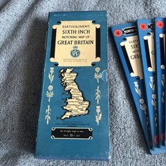 Boxed Vintage RAC Bartholomews Road Maps Or Great Britain Vgc