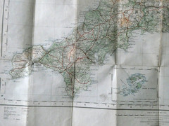 Ordnance Survey Map Sheet 10 South West England 1/4 Inch to One Mile Cloth 1919
