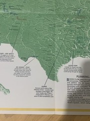 1977 National Geographic Wild & Scenic Rivers Map Poster USA River Systems