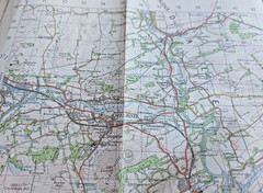 Ordnance Survey One Inch Series Map – Jedburgh- Sheet 70 – Published in 1964