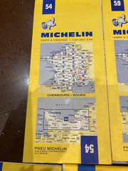 7x Vintage 1970s Road Maps France, Michelin 54 59 64 67 230 & IGN 13 14 VGC