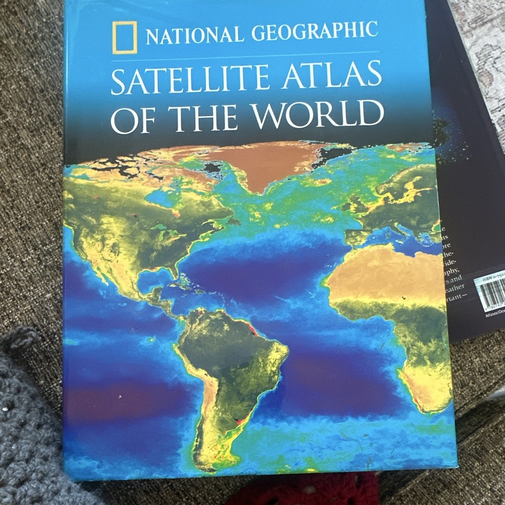 National Geographic Satellite Atlas of the World Hardcover Atlas, English
