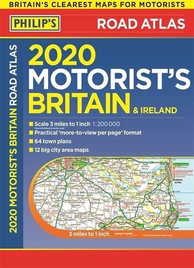 Philip’s – 2020 Motorist’s Britain & Ireland A3 Road Atlas *FREE P&P*