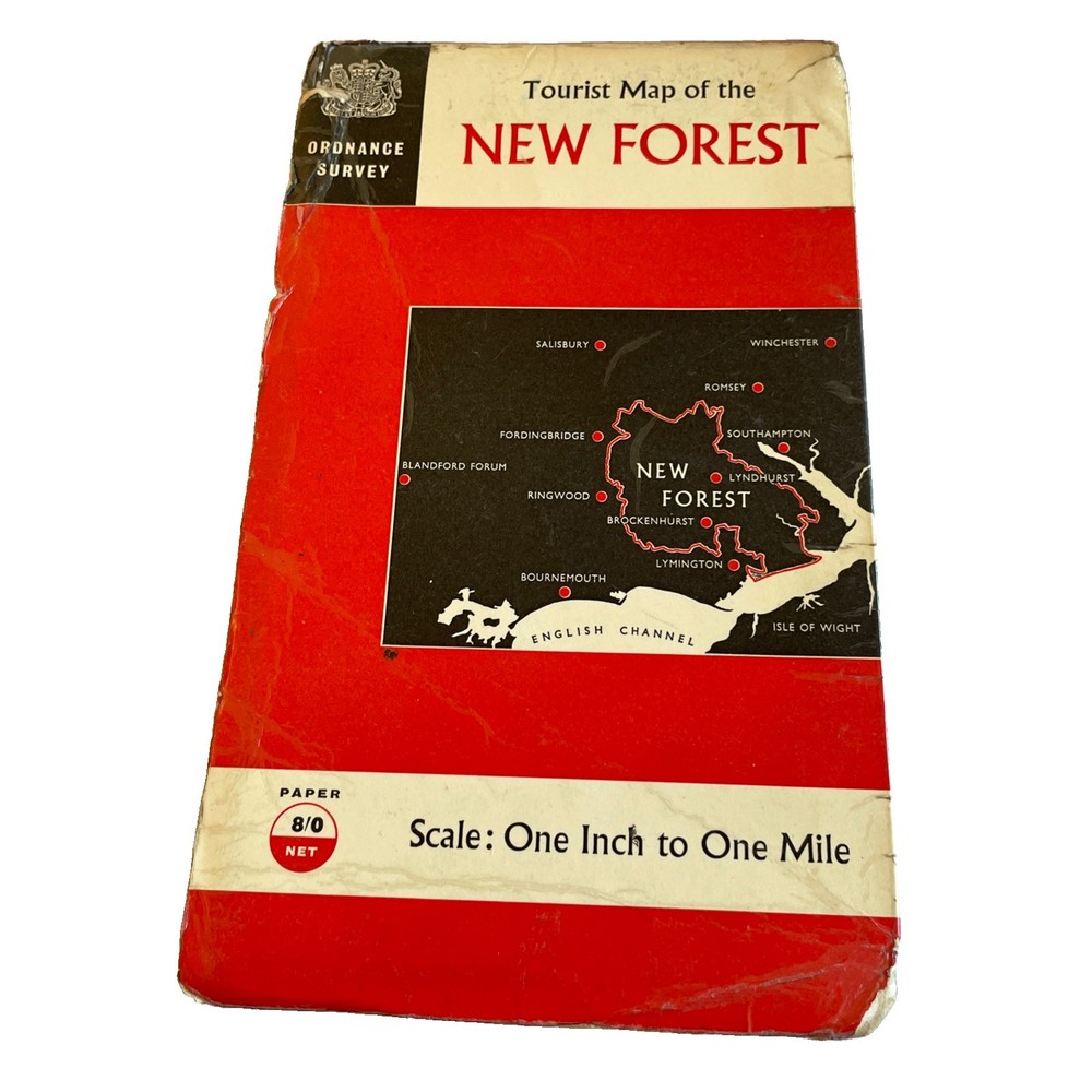 NEW FOREST- Ordnance Survey 1” Tourist Map