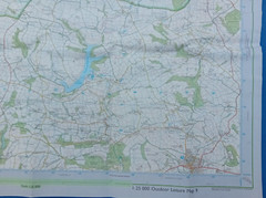 Exmoor Ordnance Survey Outdoor Leisure 9, 4cm- 1km 2.5in to 1 mile DOUBLE SIDED