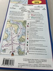 MAPTECH Watch Hill to New Haven Nautical Map Waterproof Folding 36″x24″