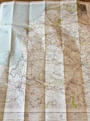 1946 Ordnance Survey One Inch Popular Edition Map 165 Weston-Super-Mare