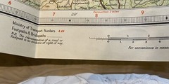 Cardigan Vintage Revised Half Inch Paper Bartholomews map No 17